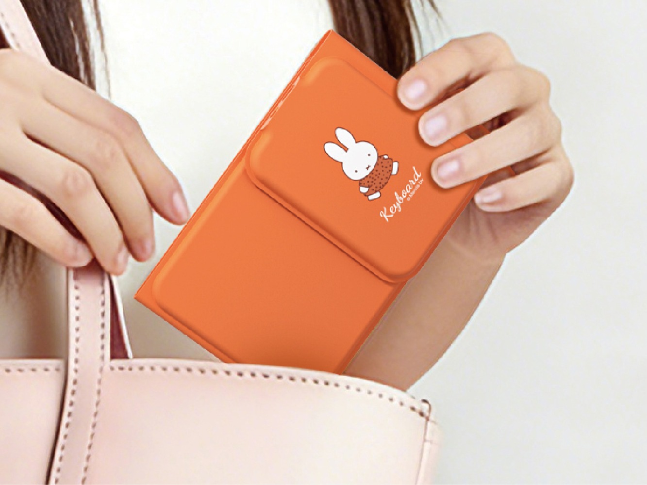Fire Tablet Accessories - Klawiatura Miffy składana na trzy części,