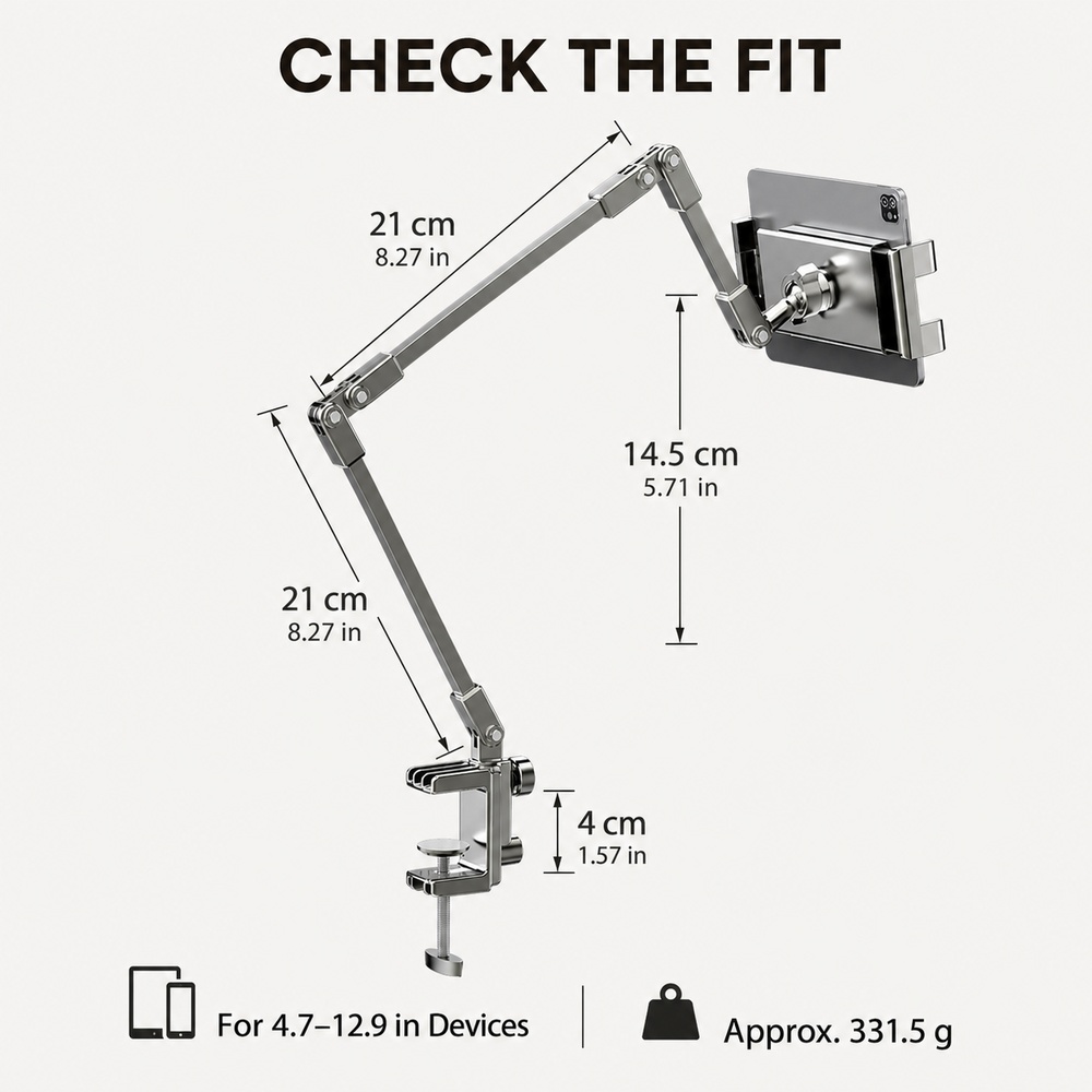 Regulowany uchwyt na telefon d – Useful Tablet Accessories recenzja i cena