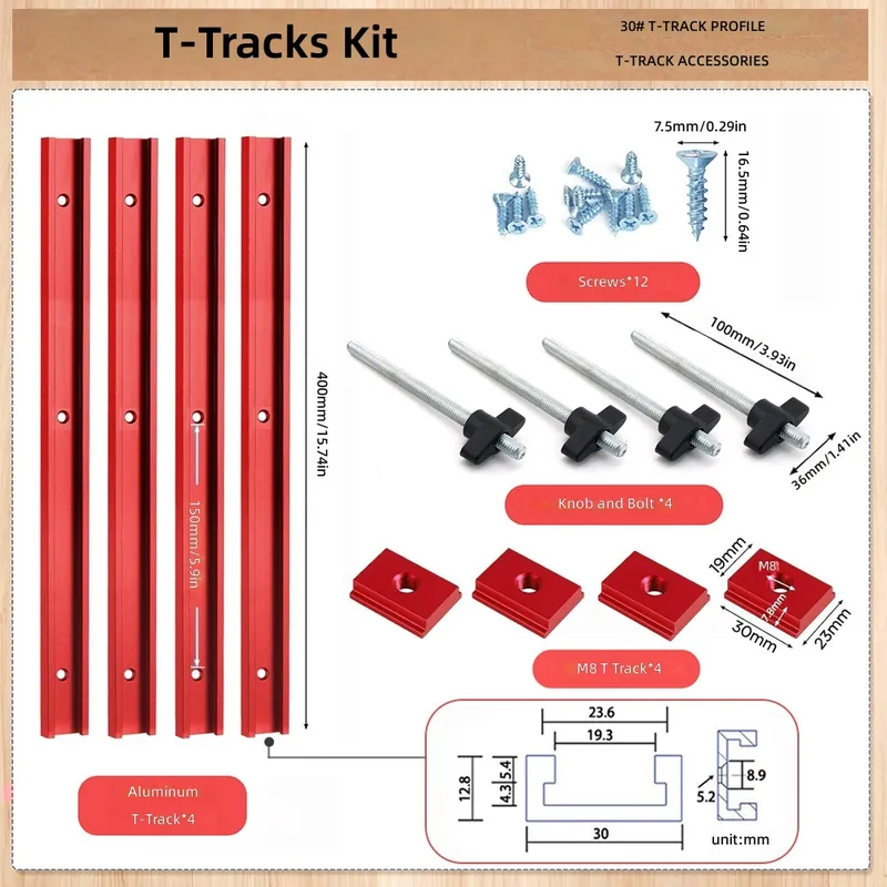 Zestaw prowadnic T30 T-Slot w  – Tablet Accessories Set recenzja i cena