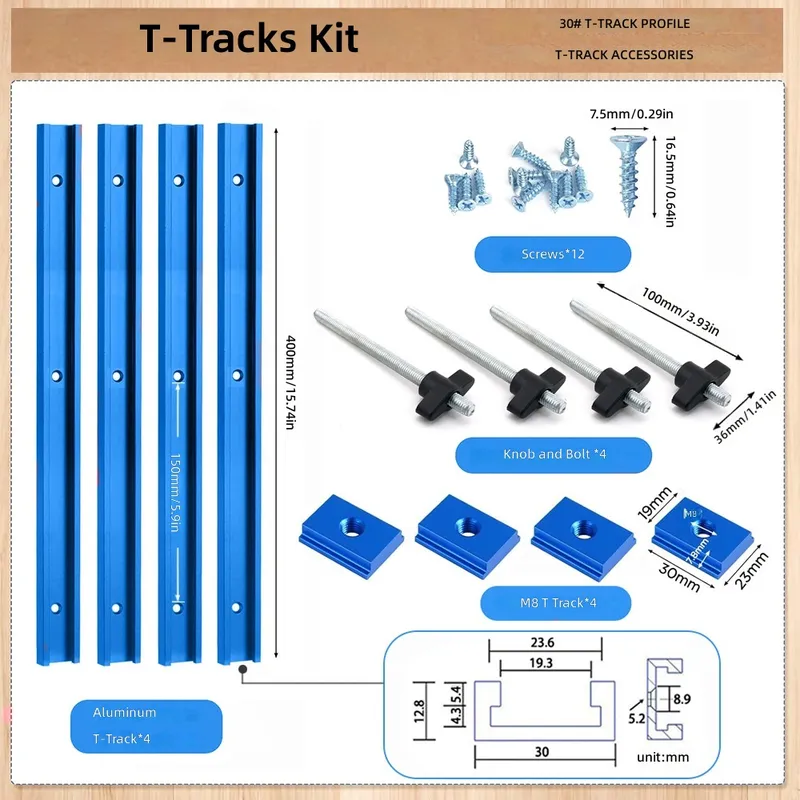 Zestaw prowadnic T30 T-Slot w  – Tablet Accessories Set recenzja i cena
