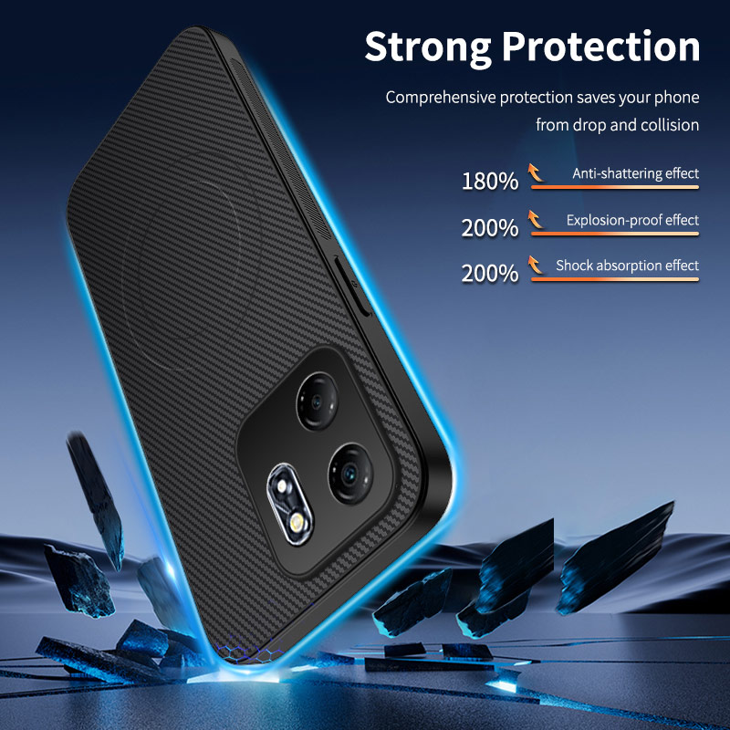 Twarde etui PC+Carbon Fiber Te – Xiaomi Redmi Note 14 recenzja i cena